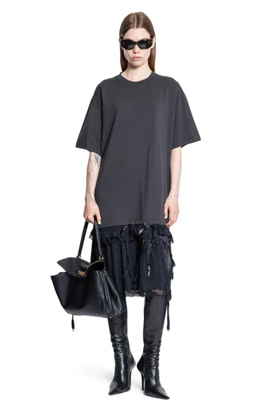 Balenciaga Woman Black Dresses