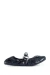 Balenciaga City Black Ballet Flats In Arena Lambskin Leather