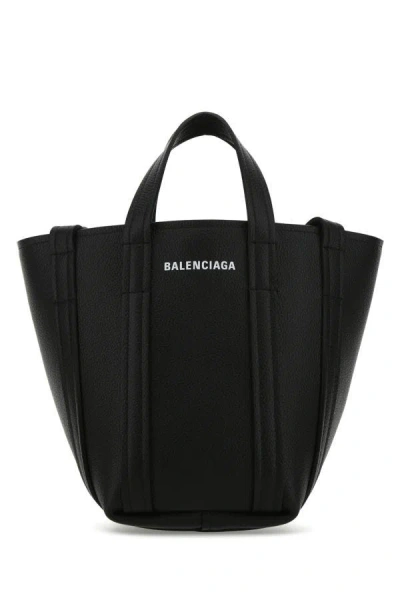 BALENCIAGA BALENCIAGA WOMEN BLACK LEATHER EVERYDAY XS HANDBAG