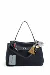 Balenciaga Woman Black Shoulder Bags In Black