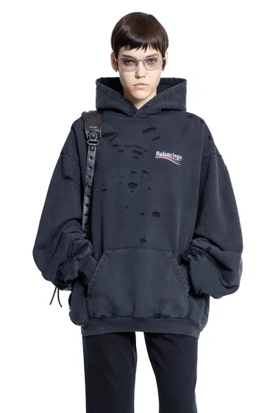 Balenciaga Woman Black Sweatshirts