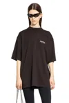 Balenciaga Printed Cotton Jersey T-shirt In Black