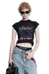 Balenciaga City Of Angels Graphic-print T-shirt In Black
