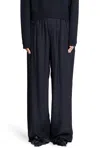 Balenciaga Woman Black Trousers In Black