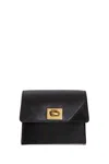 Balenciaga Rodeo Flap Leather Card Holder In Black