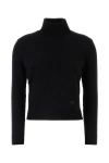 Balenciaga Women's Wool Blend Sweater In Black