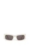 Balenciaga Womens 6e000284 Bb0251s Rectangle-frame Acetate Sunglasses