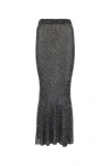 Balenciaga Ladies Sequin Mermaid Maxi Skirt In Silver
