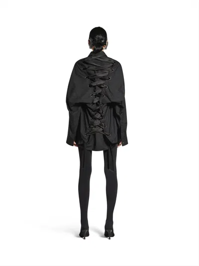Balenciaga Woman Lace Up Shirt
