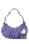 Balenciaga Women Light Purple Leather Le Cagole S Shoulder Bag In Purple