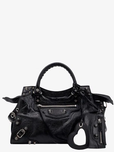Balenciaga Woman Neo Cagole City Woman Black Shoulder Bags