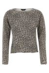 Balenciaga Distressed Leopard-print Jersey Sweater In Multicolor
