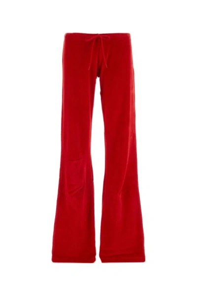 Balenciaga Low Waist Tracksuit Pants In Red
