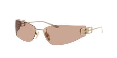 Balenciaga Golden Gossip Shield Sunglasses In Multi