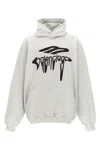 Balenciaga 3b Liquefied Sweatshirt White In White