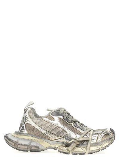Balenciaga Mesh And Polyurethane 3xl Sneaker In Animal Print