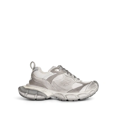 Balenciaga 3xl Suede And Mesh Sneakers In Light Grey