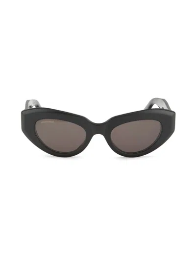 Balenciaga Women's 52mm Cat-eye Sunglasses In Black