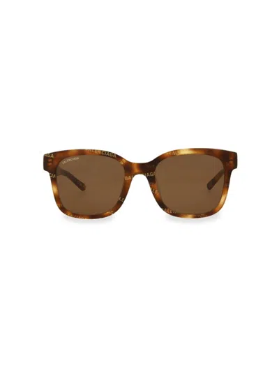 Balenciaga Women's 52mm Monogram Square Sunglasses In Brown
