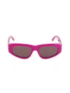 Balenciaga Cat-eye-sonnenbrille Mit Logo In Fuchsia