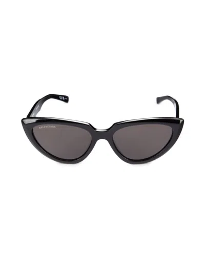 Balenciaga Women's 55mm Cat Eye Sunglasses In Black