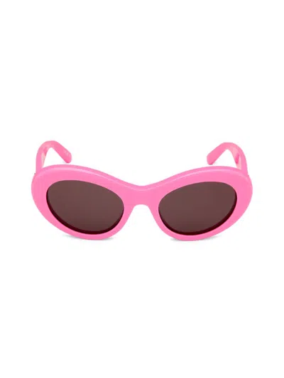 Balenciaga Women's 55mm Oval Sunglasses In Pink
