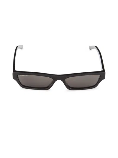 Balenciaga Women's 55mm Rectangle Sunglasses In Black