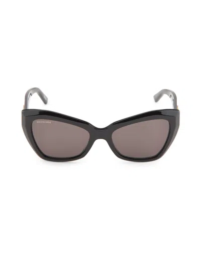 Balenciaga Women's 56mm Butterfly Sunglasses In Black