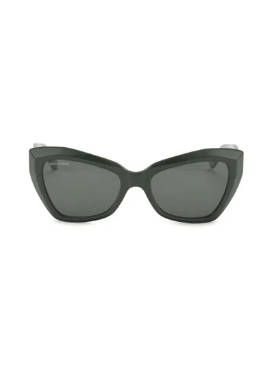 Balenciaga Women's 56mm Cat-eye Sunglasses In Green
