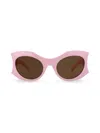 Balenciaga Cat Eye-frame Bio Injection Sunglasses In Pink