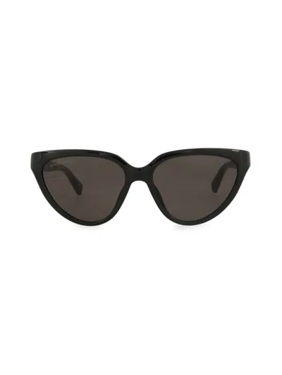 Balenciaga Women's 56mm Reverse Cat Eye Sunglasses In Black