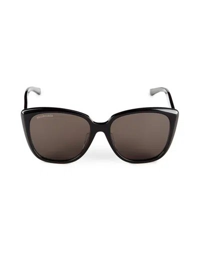 Balenciaga Women's 57mm Butterfly Sunglasses In Black