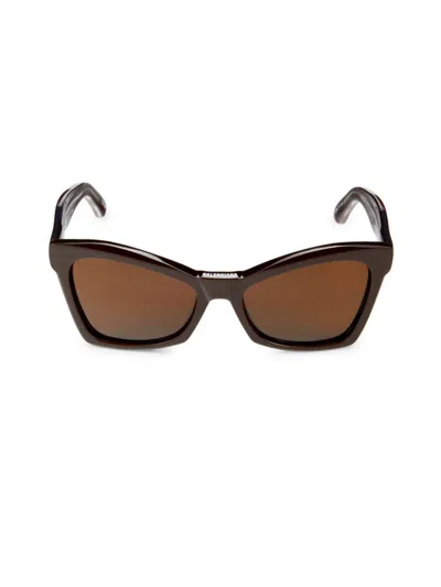 Balenciaga Women's 57mm Cat Eye Sunglasses In Brown