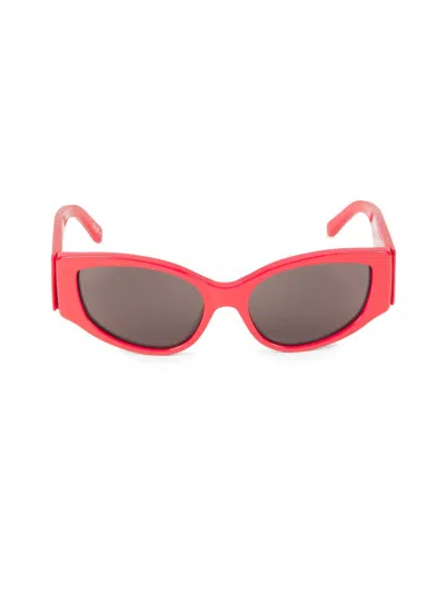 Balenciaga Women's 58mm Cat-eye Sunglasses In Red