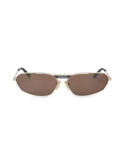 Balenciaga Women's 64mm Geometric Sunglasses In Brown