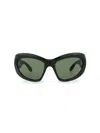 Balenciaga Women's 64mm Shield Sunglasses In Green