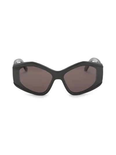 Balenciaga Women's 66mm Geometric Sunglasses In Black