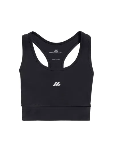 Balenciaga Women's Activewear Sports Bra In Black