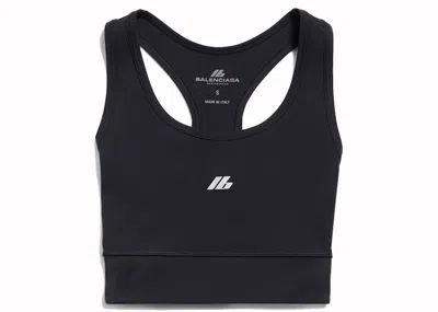 Pre-owned Balenciaga Women's Activewear Sports Bra In Black