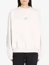 Balenciaga Activewear Logo Print Sweatshirt In White