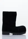 Balenciaga Women Alaska Faux-fur Low Boots In Black