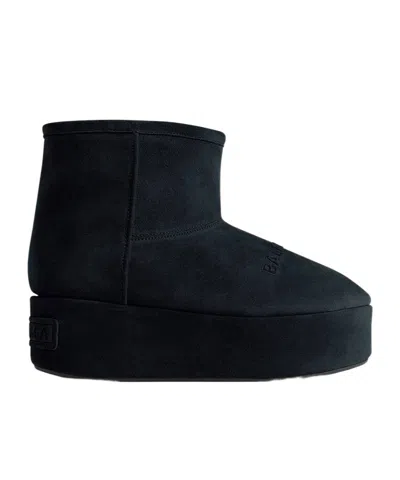 Balenciaga Women's Alaska Platform Bootie In Black In Green