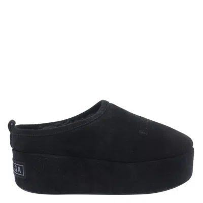Balenciaga Women Alaska Platform Sabot In Black