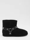 Balenciaga Women Leather And Wool Alaska Soft Bootie Boots In Black