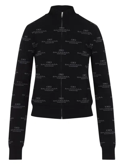BALENCIAGA WOMEN'S ALL-OVER ZIP-UP CARDIGAN