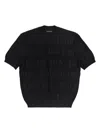 Balenciaga Logo-embroidered Cropped Top In Black