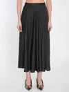 Balenciaga Asymmetric Black Skirt With Flowing Silhouette