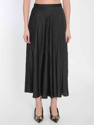 Balenciaga Women Asymmetrical Midi Skirt