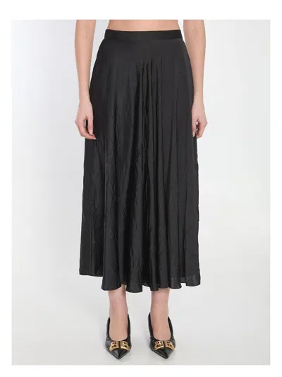 BALENCIAGA WOMEN'S ASYMMETRICAL MIDI SKIRT