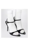 Balenciaga Avenue Sock Black Sandal In Patent Leather And Mesh In Black